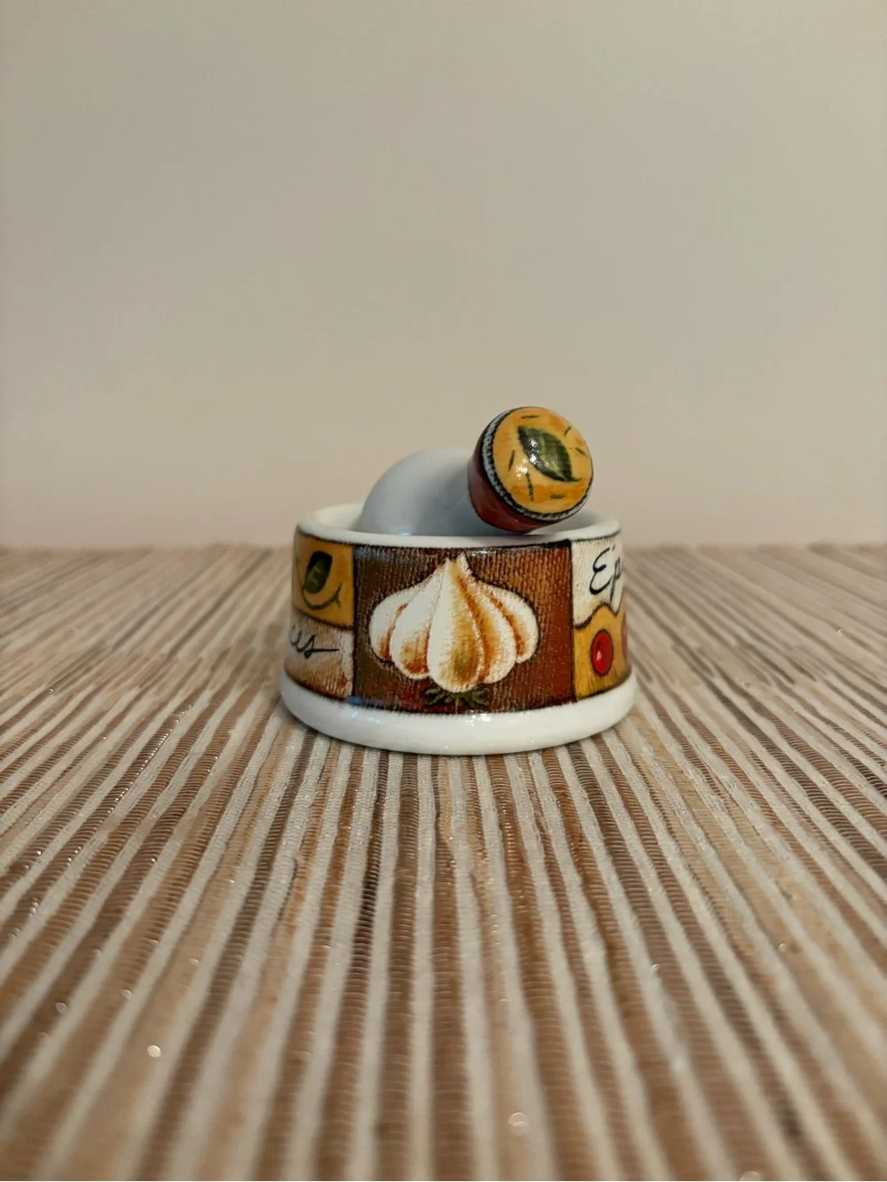 Ceramic Spice Mortar and Pestle Set